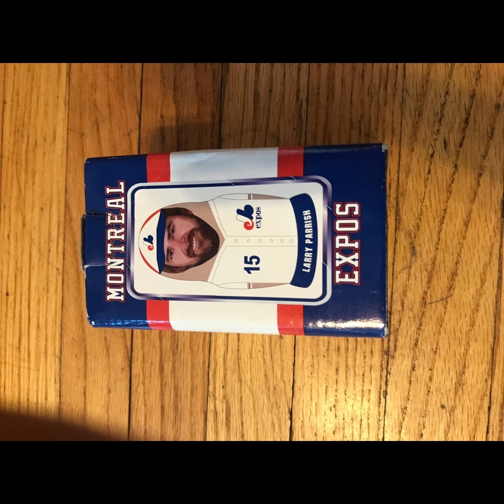 Expos Larry Parish collectible stackable Woden figures